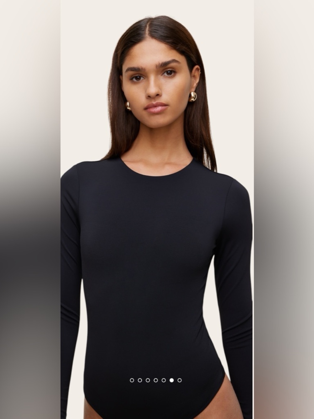 Dynamite Black Long Sleeve Bodysuit - Picture 4 of 11